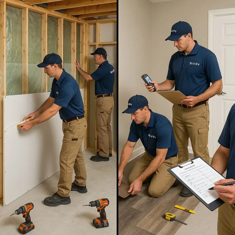 Repairs and Reconstruction process in Northeast Ithaca, NY